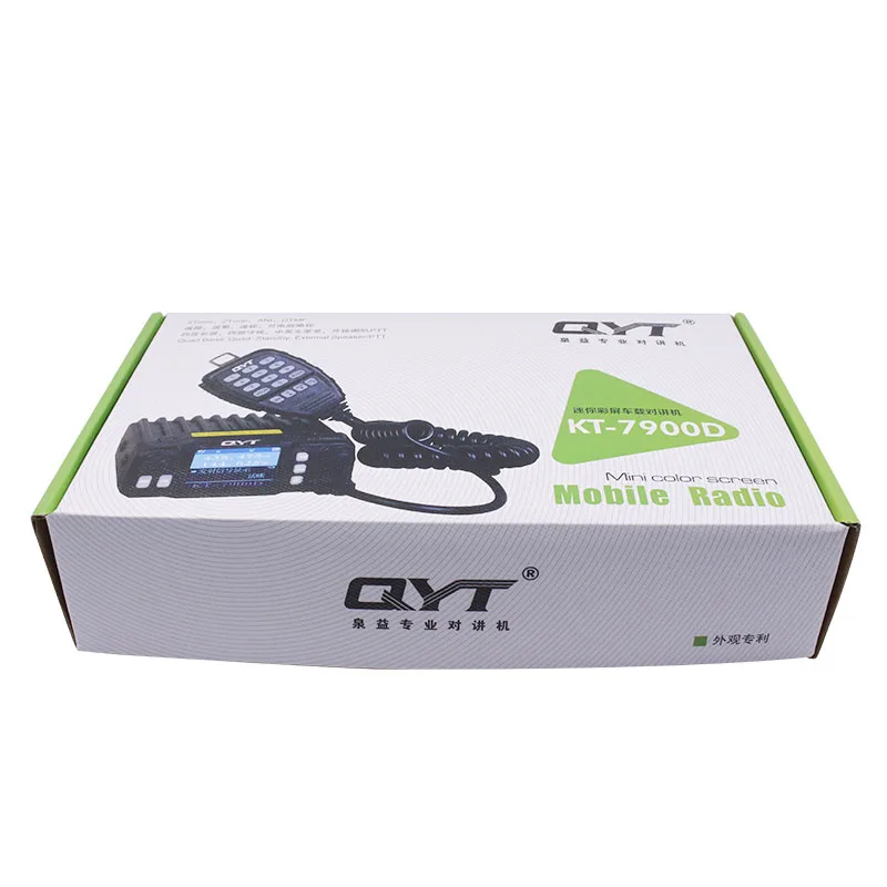 QYT KT-7900D Quad Band 136-174 MHz/220-260 MHz/350-390 MHz/400-480 MHZ 25 W мобильное радио 200 каналов красочный экран автомобиля радио