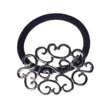 1Pc Women Elastic Hair Ties Band Ropes Ring Ponytail Holder Accessories Elastic Hair Rope For Hair Styling Tool Braider