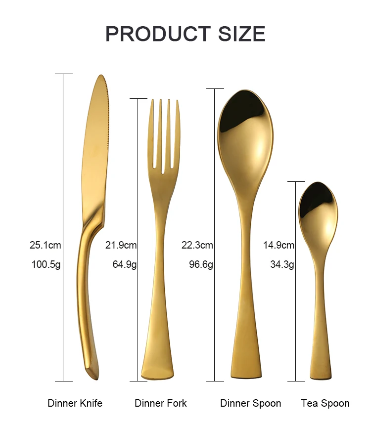 Золотой набор посуды роскошный стальной набор столовых приборов kaya высшего качества 24 штуки столовые ножи вилки столовый сервиз Западная еда