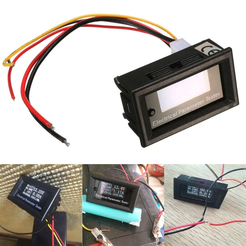 

Oled LCD 33V 10A DC Combo Meter Voltage Current Tester Power Capacity Battery Monitor