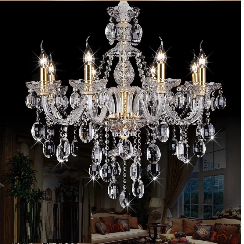Crystal Light Lighting Gold Modern 2