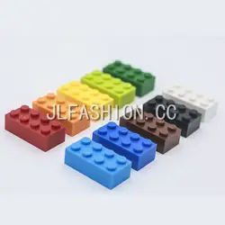 100 г/лот! 2*4 Высокие кирпичи 6 частиц объемные дополняют маленькие блоки классические строительные блоки Совместимые игрушки