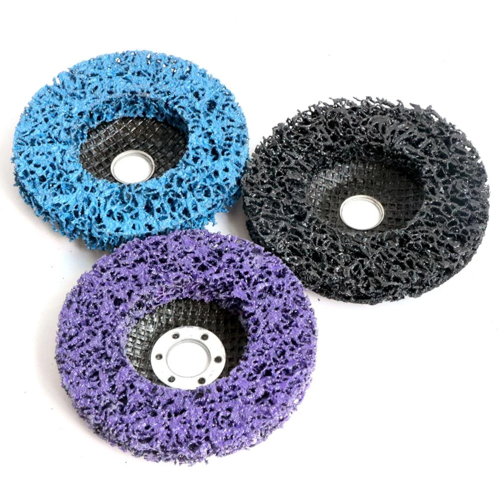 3PC 4"x 5/8" inch Poly Strip Abrasive Disc Wheel Easy Strip Disc Remove