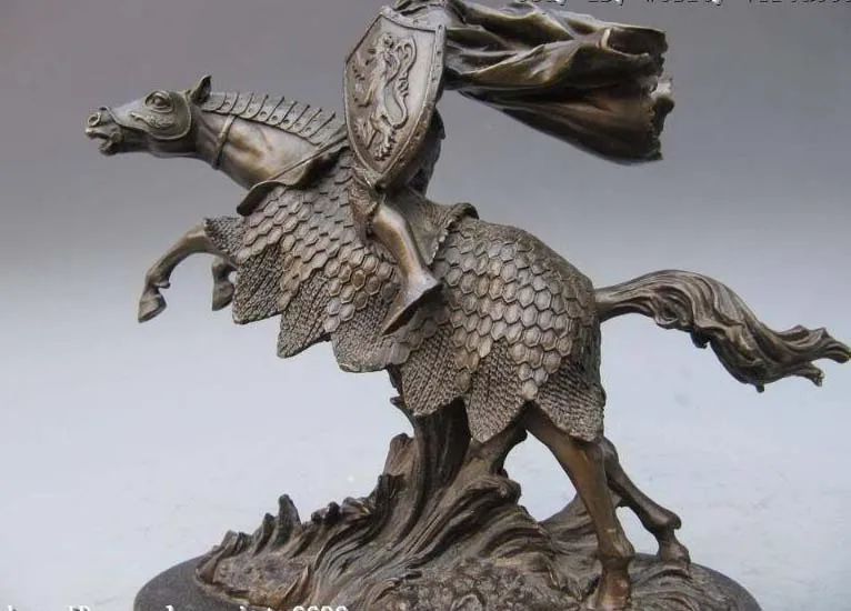 

Ancient Rome Warrior On Horse Soldier Bronze Statue