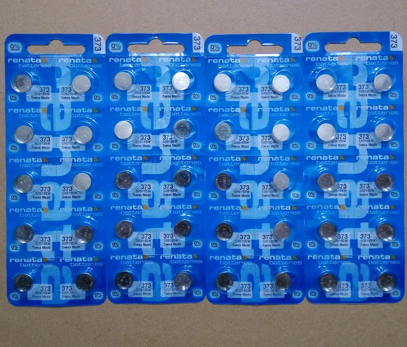

40Xrenata Silver Oxide Watch Battery 373 SR916SW 916 1.55V 100% original brand renata 373 renata916 battery