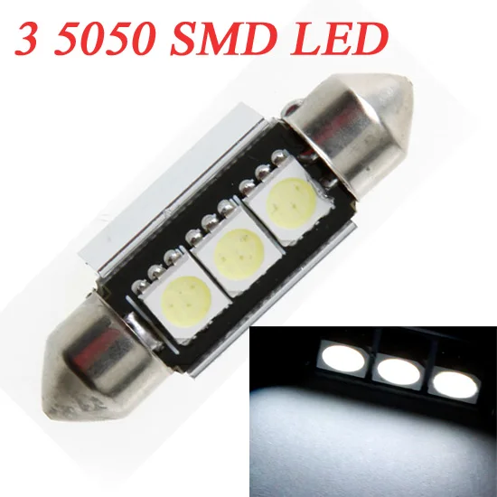 Kkmoon 37 мм 3 5050 SMD LED Canbus Белый салона Купол гирлянда свет лампы для вашего автомобиля