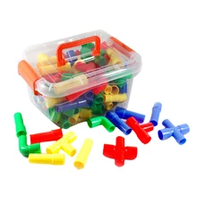 40 шт. трубостроение блокирует Обучение игрушки для детей с 4 колесами игрушки для детей воображение развивающие наборы