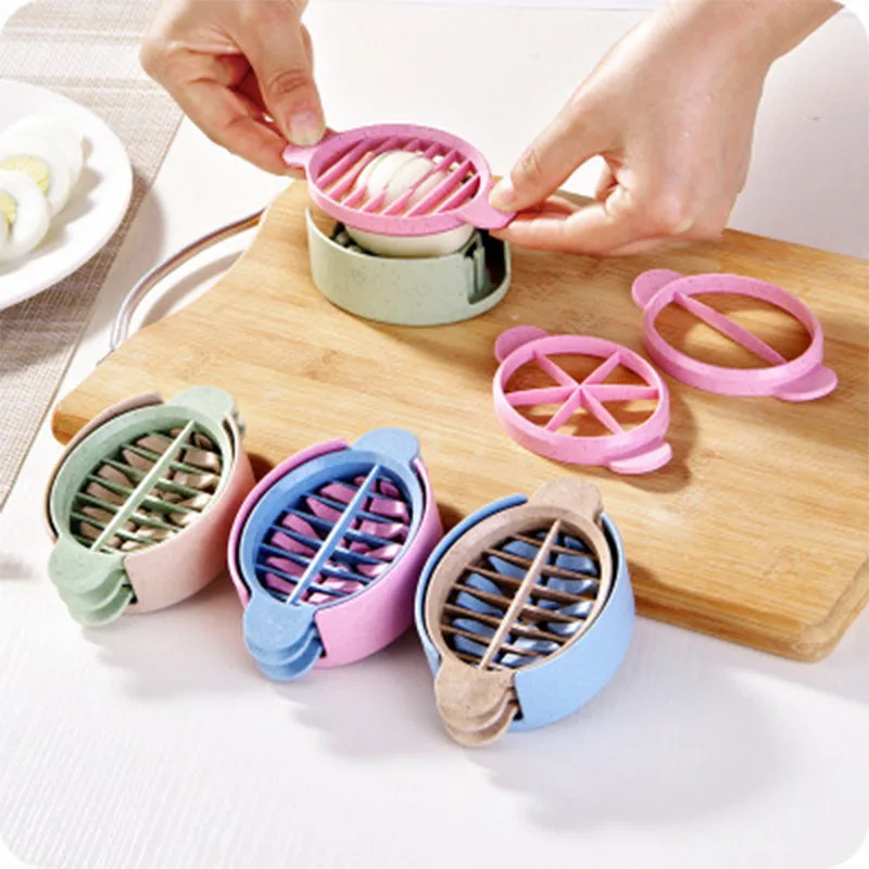 

Multifunction Wheat Straw Cut Egg Slicers Tools Dividers Preserved Egg Splitter Kitchen Essential Cooking Tools egg holder