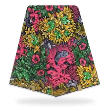 Настоящий воск гарантированный настоящий голландский воск высокого качества Анкара Африканский Воск печатная Ткань 6 ярдов африканская фабричка 1906