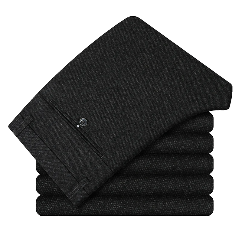 2019 herbst Winter Neue Männer Casual Hosen Business Fashion Schleifen Hohe Qualität Slim Fit Hose Männlichen Schwarz Navy Marke Kleidung