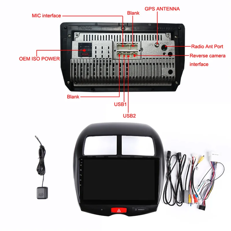 Discount 10" 2.5D IPS Android 8.1 Car DVD Multimedia Player GPS for Mitsubishi ASX 2010 2012-2014-2016 audio car radio stereo navigation 5
