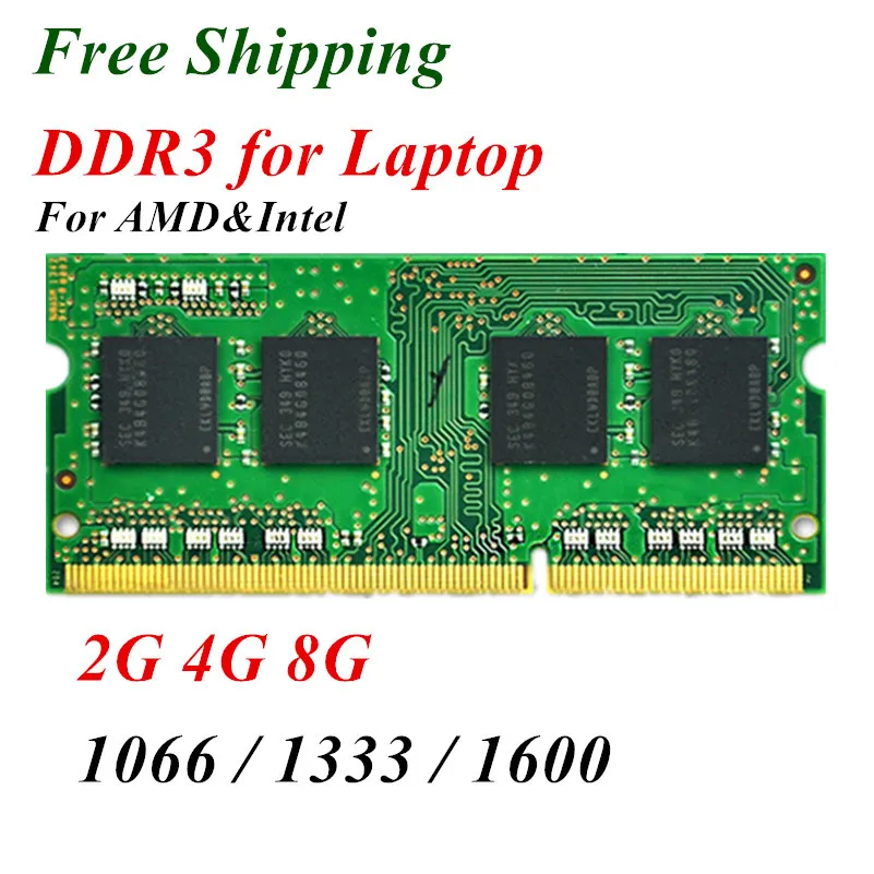 Новый DDR3 озу для портативный ноутбук 2 ГБ / 4 8 1066 мГц 1333 1600 204-Pin загерметизированная