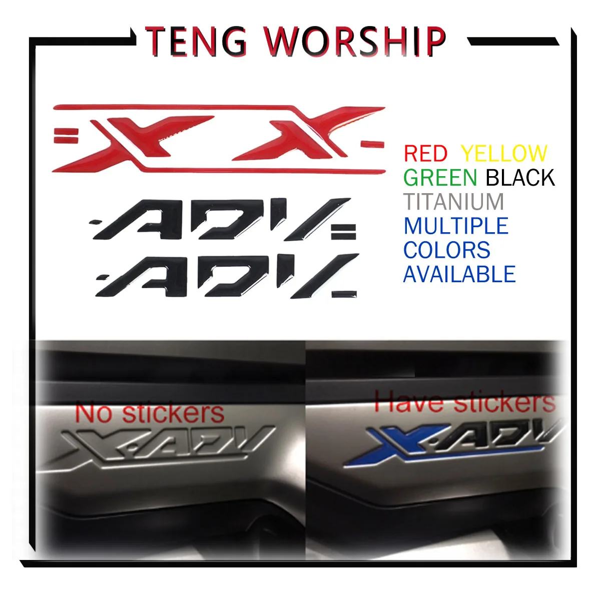 

Suitable for HONDA XADV X-ADV 750 xadv 750 x-adv 3M reflective logo side panel sticker color logo applique motorcycle sticker