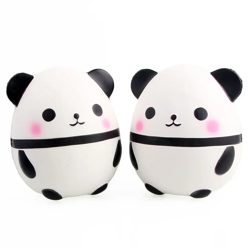 Jumbo Squishy Kawaii Panda Egg PU Material Slow Rebound Doll Decompression Squeeze Kid Toys Relieve Stress Children's Day Gifts