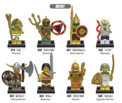 X0161 Super Heroes средневековой figuras de guerreros Фараон egipcio Atlantis momia barbaro bloques де construccion де ladrillos де