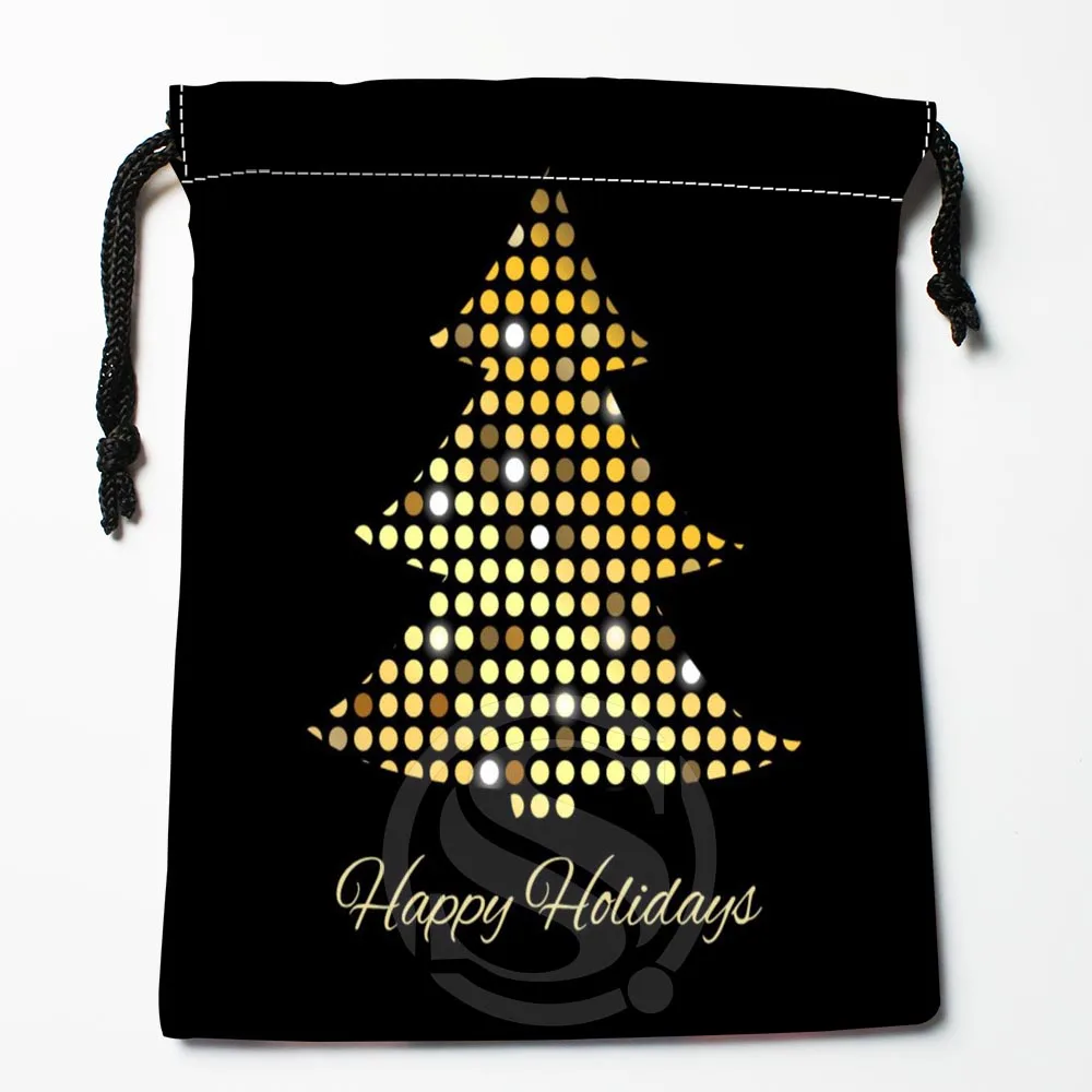 TF 137 New Christmas tree 16 Custom Printed receive bag Bag Compression Type drawstring bags size