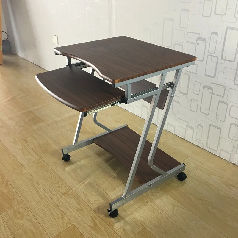 Writing Table Rolling Laptop Notebook Computer Desk with Wheels For Home Office Furniture Mobile Stand Computer Student Desk