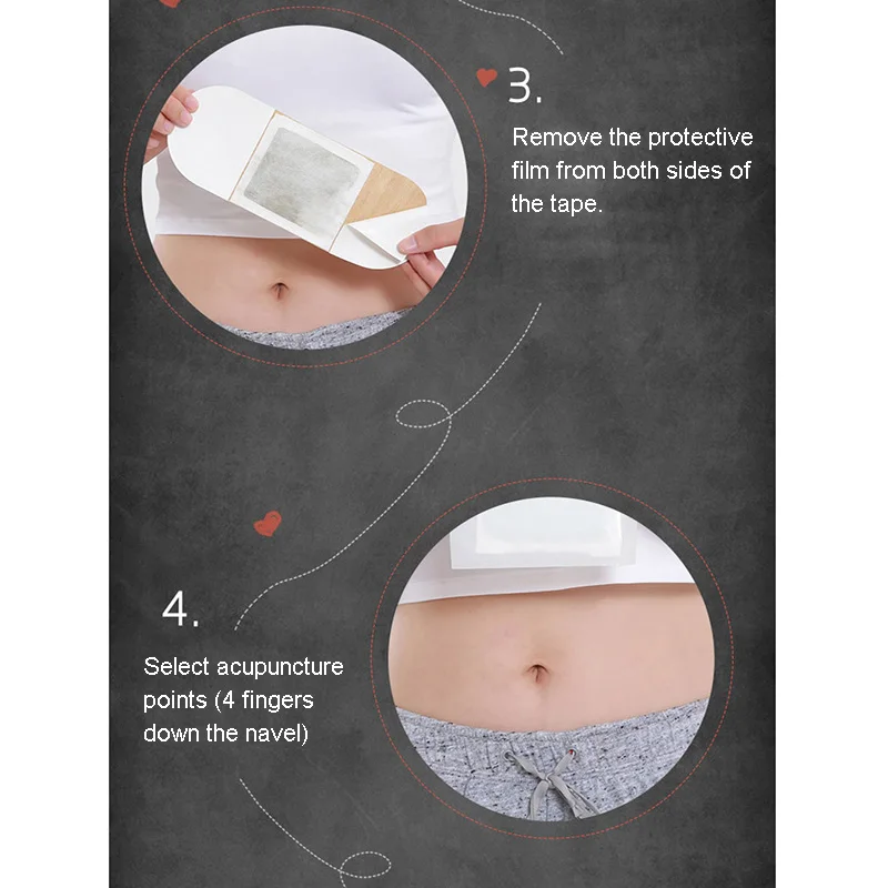 

5 Pcs Wormwood Abdomen Warmer Pads for Menstrual Disorders Uterus Cold Stomach Cold WS99