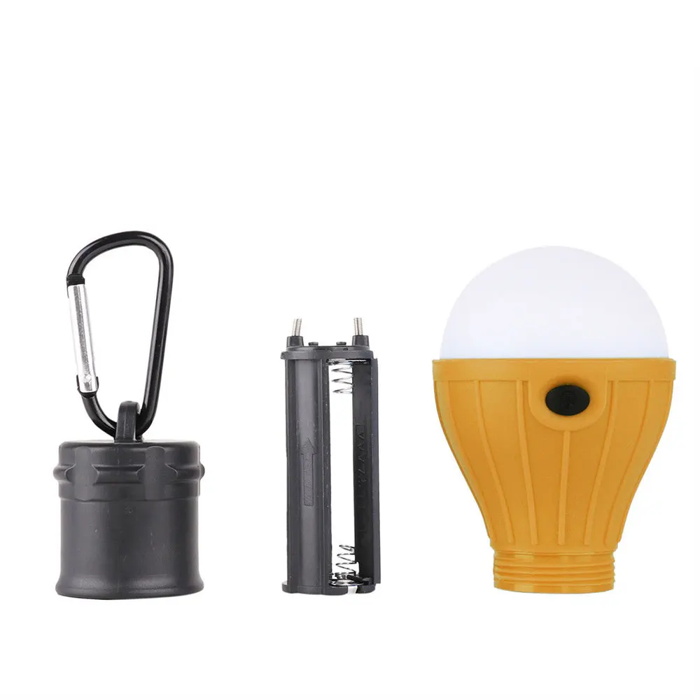 Carabiner Tent Lamp Fishing Emergency Light Camping Lights Flashlight Outdoor 3LED Travel Hiking Portable Multicolor