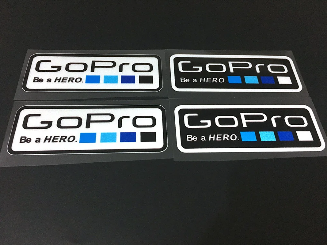 

Reflective 3M GoPro Motorcycle Sticker Car Be Hero LOGO Sticker Camera Mark Sticker Helmet Sticker Waterproof