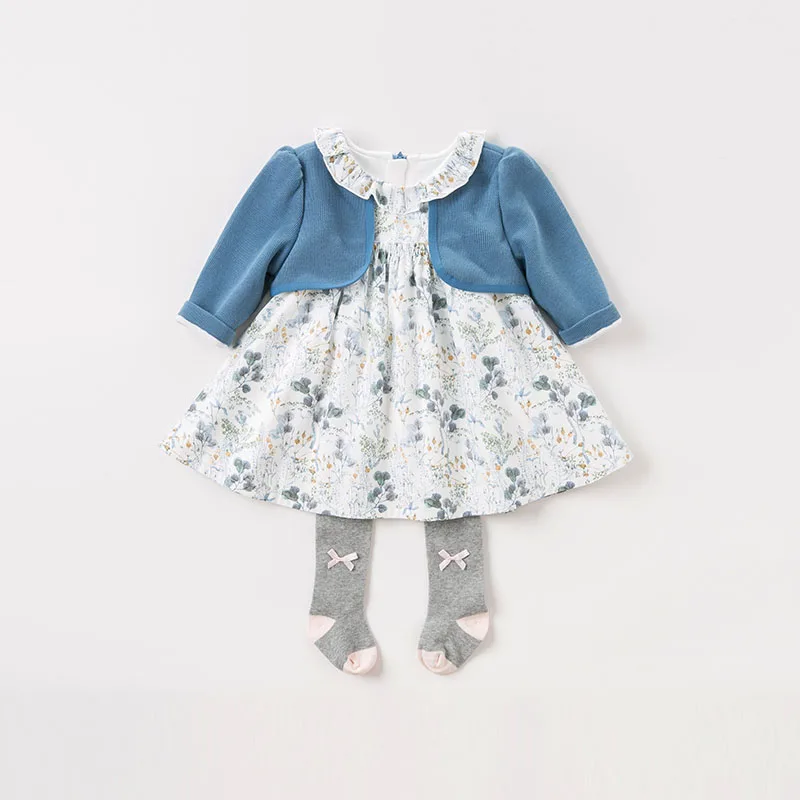 Dave bella/платье для маленьких девочек; весенние платья с длинными рукавами и цветочным рисунком; детское платье для девочек; детское Эксклюзивное Платье для дня рождения; DB8697
