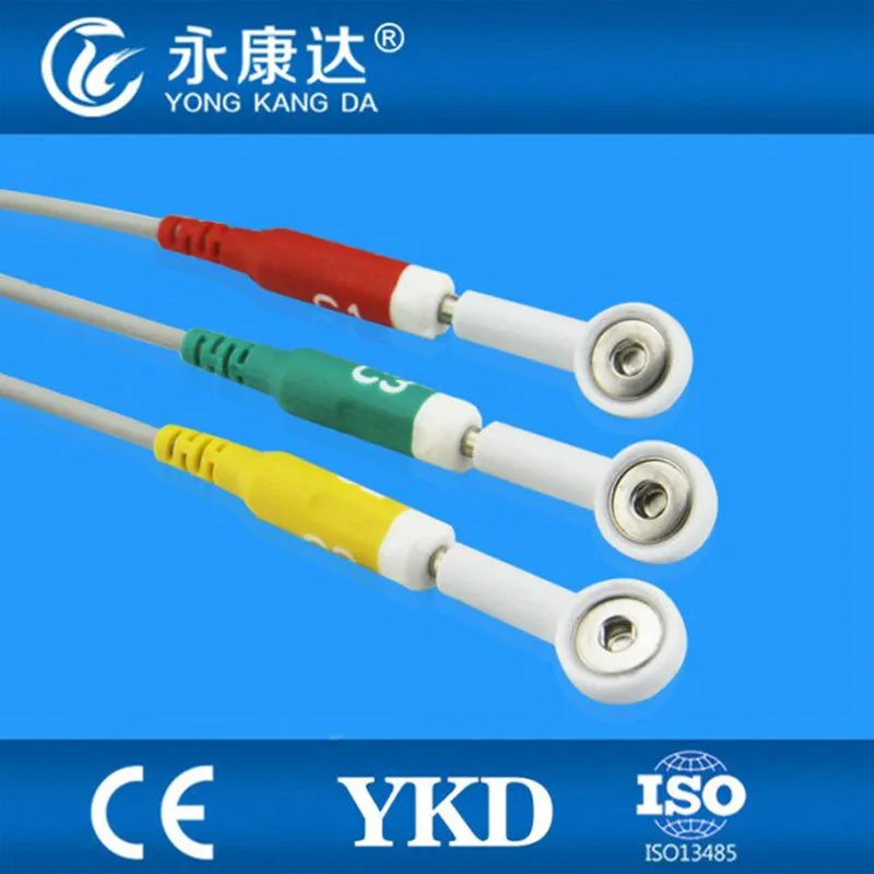 10 шт./лот оптовая продажа Banana 4 0 ekg leadwires для защелкивания Бесплатная доставка| |