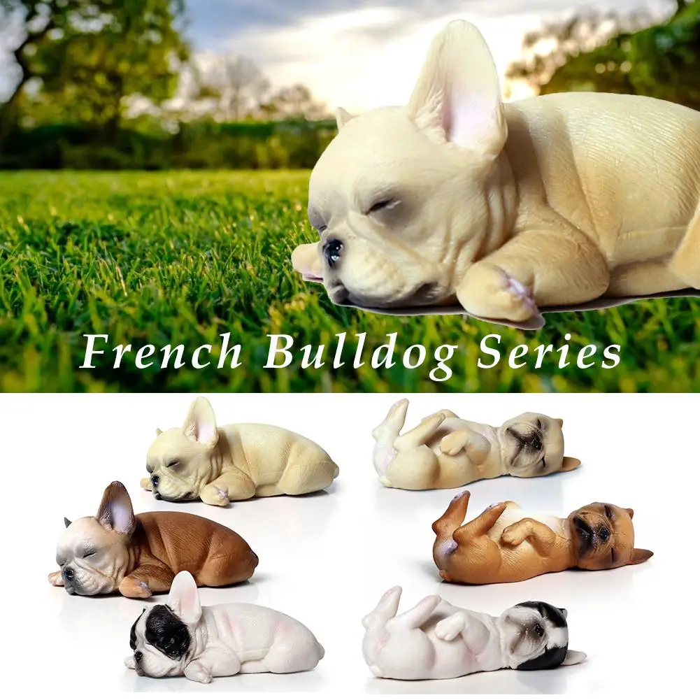 

2019 Hot Sale Pet Cute Sleep Can Not Wake Up Series French Bulldog Hand To Do Children Simulation Animal Model Toy