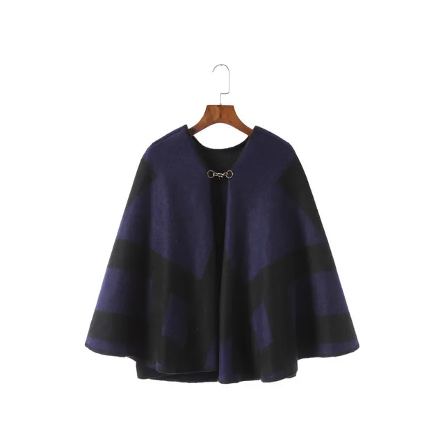 Reviews New red and black checked woolen cloak, purple, grid, cashmere,  blended scarf.