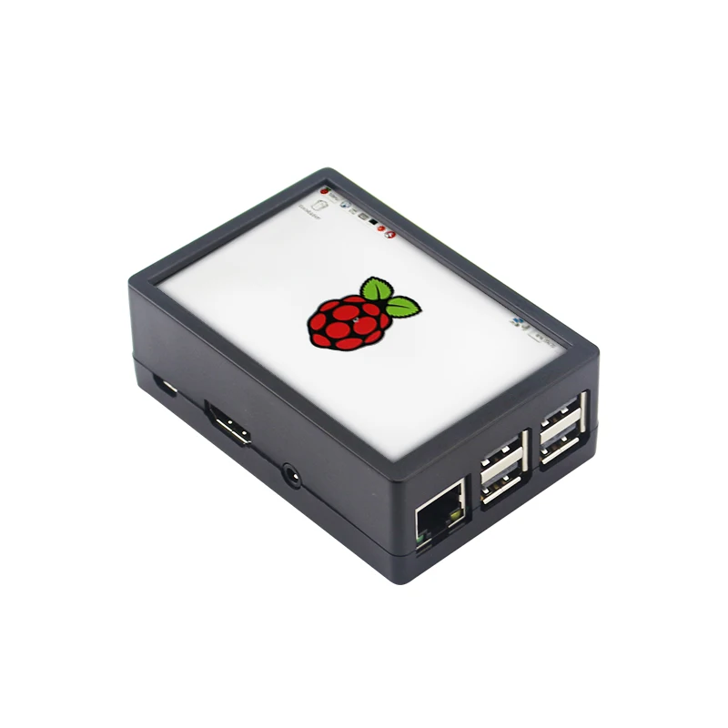 Для Raspberry Pi 3 Model B Plus 3,5 дюймов Tft сенсорный экран ЖК-дисплей с пластиковый чехол для Raspberry Pi 3(белый чехол+ дисплей