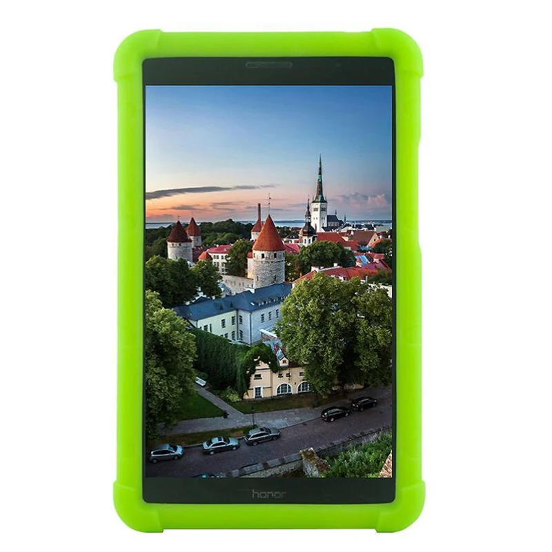 Силиконовый чехол MingShore для huawei MediaPad T3 8,0 KOB-L09/W09 со встроенным ремешком на руку резиновый чехол для huawei T3 8 Tablet Case