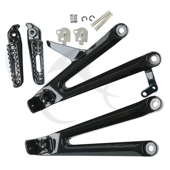 Front Driver Foot Pegs Footrest Bracket Set For Honda CBR1000RR