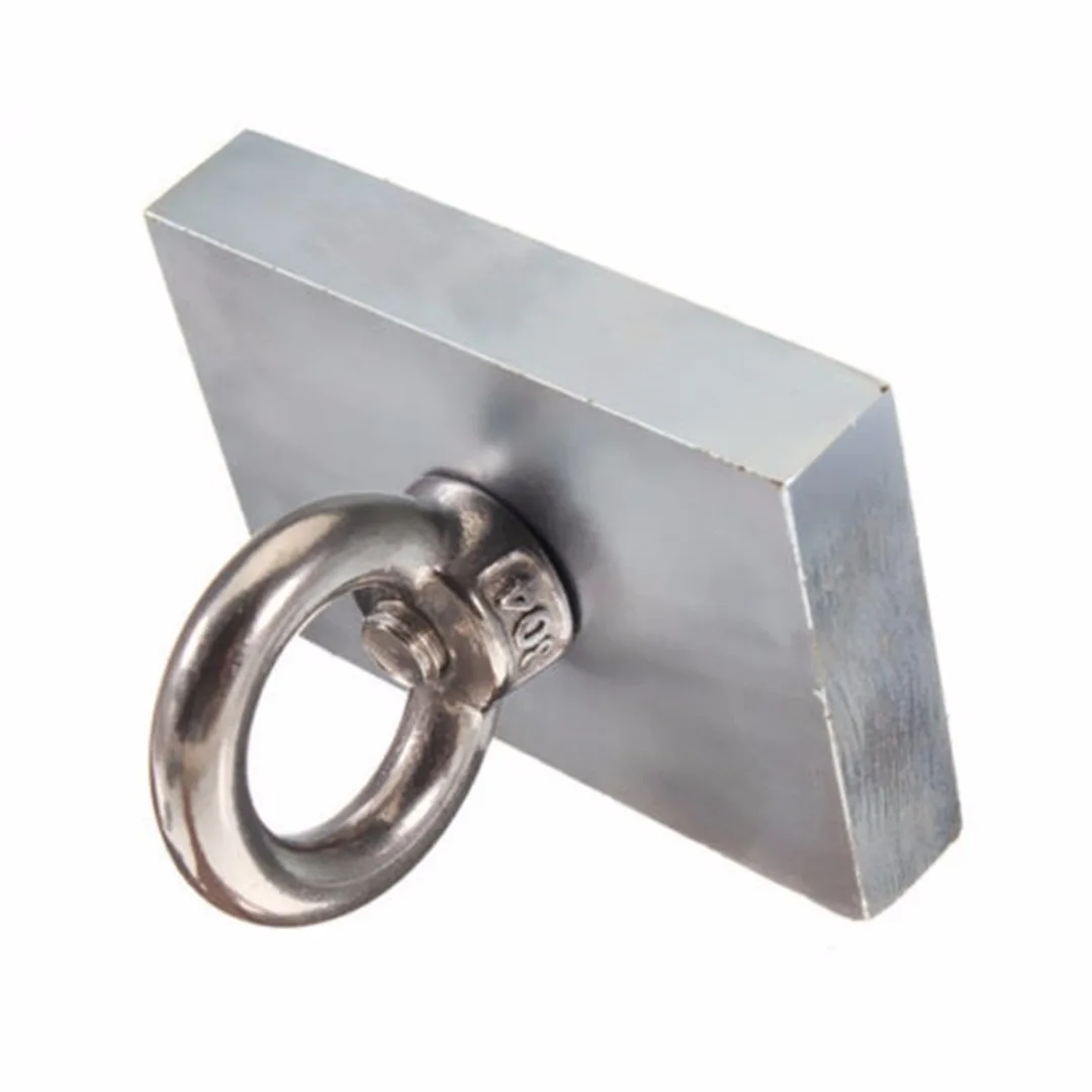 

1pc N52 Magnet 90KG Super Strong Neodymium Rare Earth Magnet Square NdFeB Recovery Magnets 70*50*13mm for Treasure Hunting