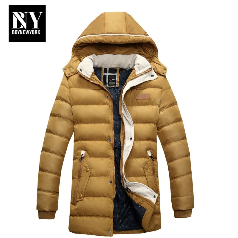 BNY Man Dress Clothing Coat Male Warm Winter Clothing The New Winter Coat with Cap Cotton Male Men’s Casual Cotton Thickened