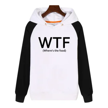 

WTF W F T 3 big letter painting Hoodies men women Sweatshirt winter Streetwear Thick Hoodie Tracksuit Sportswear GA386