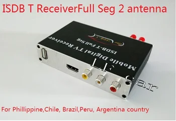 

HD Full Seg Digital ISDB-T tv Receiver ISDBT 2 tuner 2 antenna ISDB-T for Philippine chile Peru Brazil Argentina