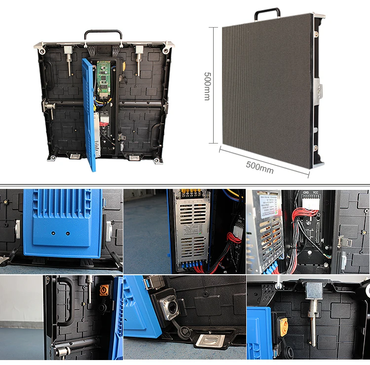 Rental P3.91 Outdoor Full color SMD LED Display Die-casting Aluminum cabinet 500x500mm movie rental led displaystage led screen (13)