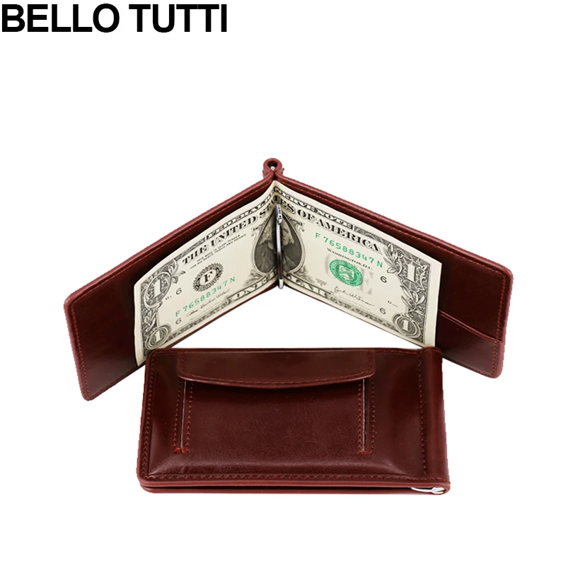

BELLO TUTTI Men's Wallets Money Holder High Quality PU Leather Short Pockest Purse Coin Case Casual Slim Wallet For Mens Man