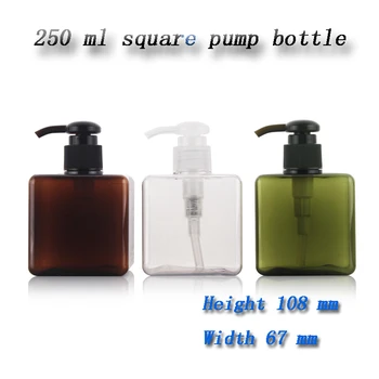 

Capacity 250ml 20pcs/lot Quartet lotion bottle, lotion dispensing Muji same paragraph replace PETG bottle packaging presses