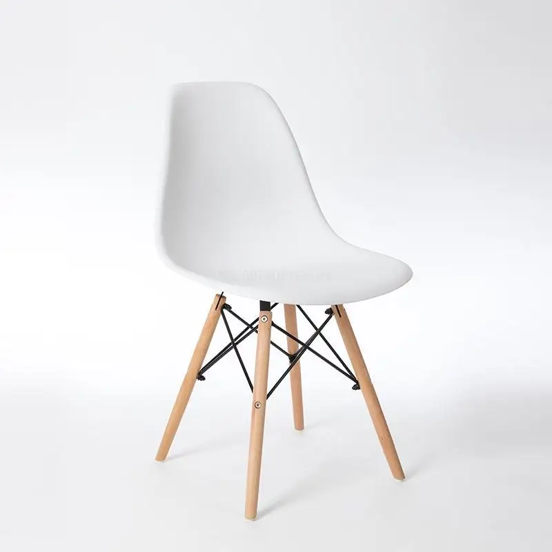 Стул современный минималистичный скандинавский обеденный стул креативный домашний пластиковый задний офисный стул студенческий книжный стул - Цвет: 1