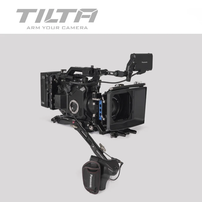 Tilta ES-T86-B Камера клетка для цифрового фотоаппарата Panasonic EVA1 ES-T86 с FF-T03 устройство непрерывного изменения фокусировки камеры и MB-T05 киносъемки с непрерывным изменением& V-Mount Питание Системы