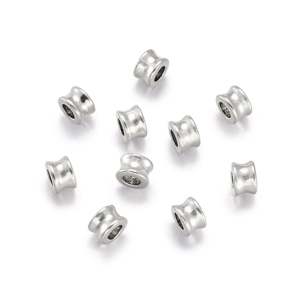 8 x 7 MM 20 x ANTIQUE~SILVER~OR~GOLD~ROUND~TIBETAN STYLE~SPACER BEADS