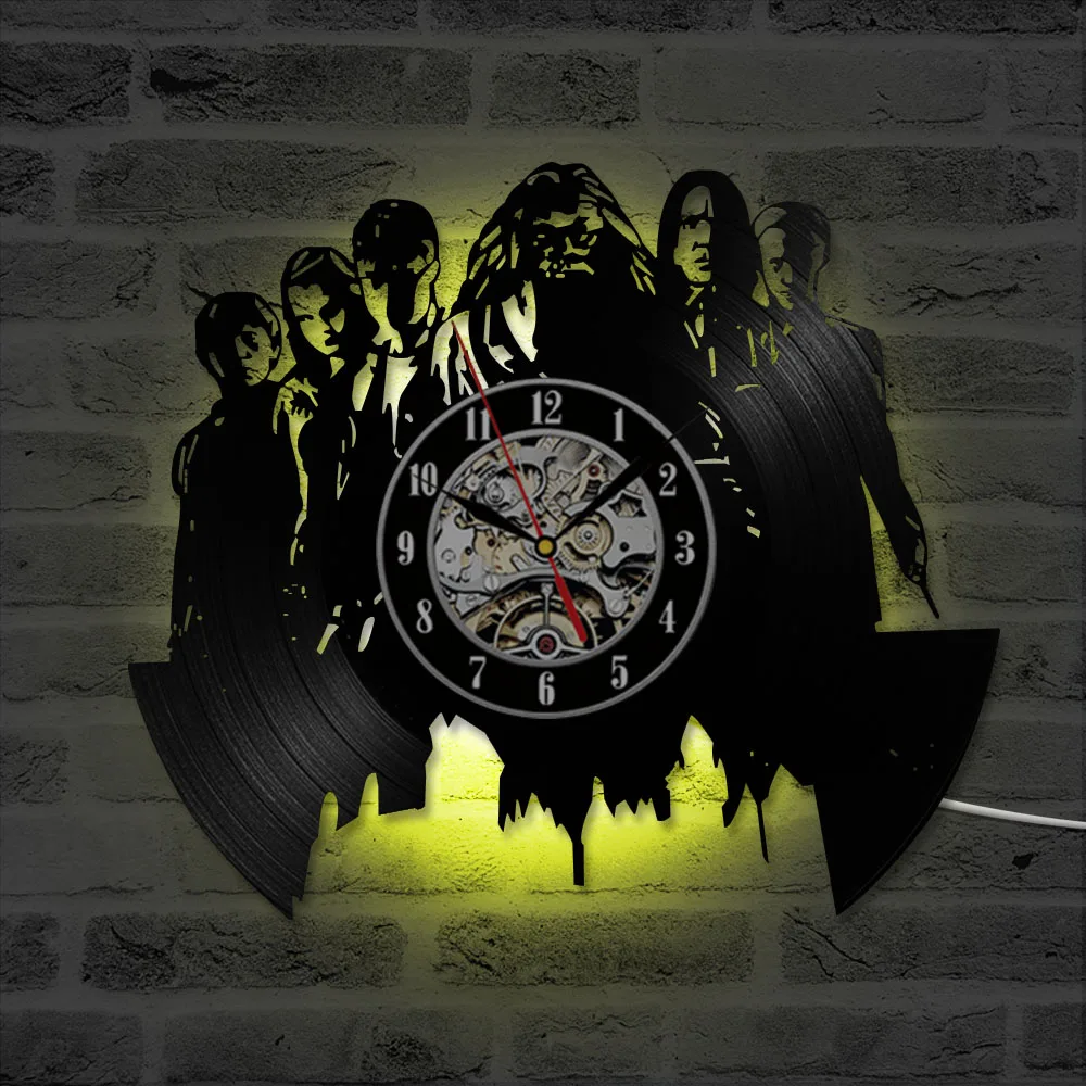 Vinyl Record Clock Ohio USA States City CD Record Hanging