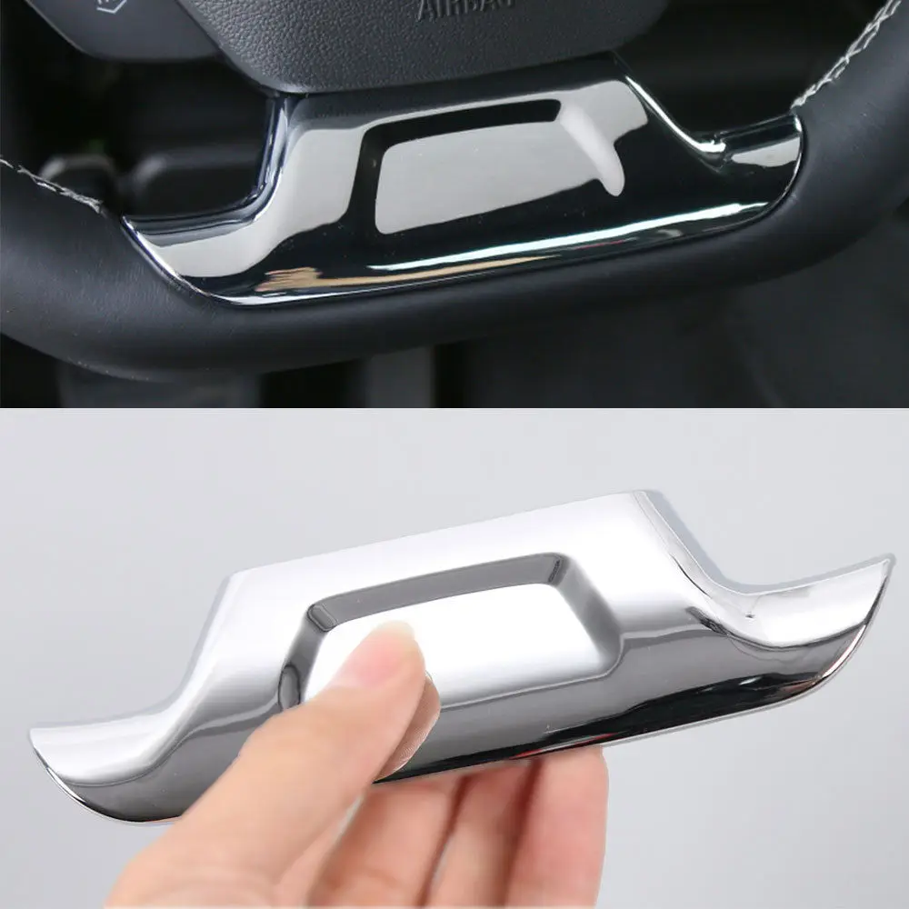 BBQ @ FUKA nuevos accesorios para el coche 1 pieza brillante del volante del coche cubierta de ajuste de piezas interiores ABS apto para Chevrolet camaro 2017