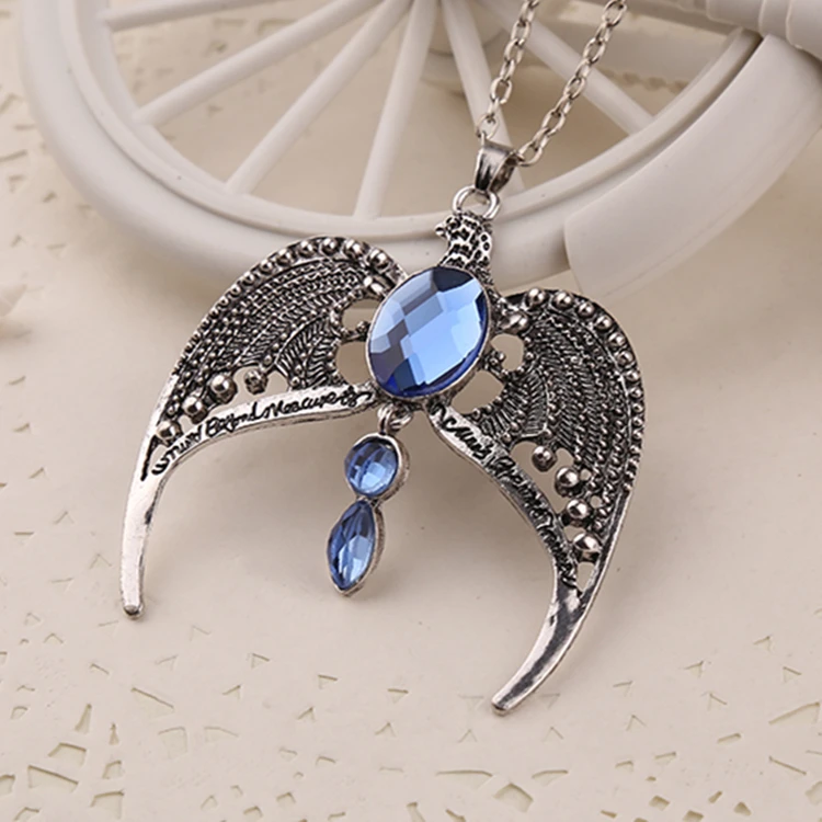 Ожерелье Ravenclaw Horcrux корона с орлом диадема кулон кристаллами винтажный античный