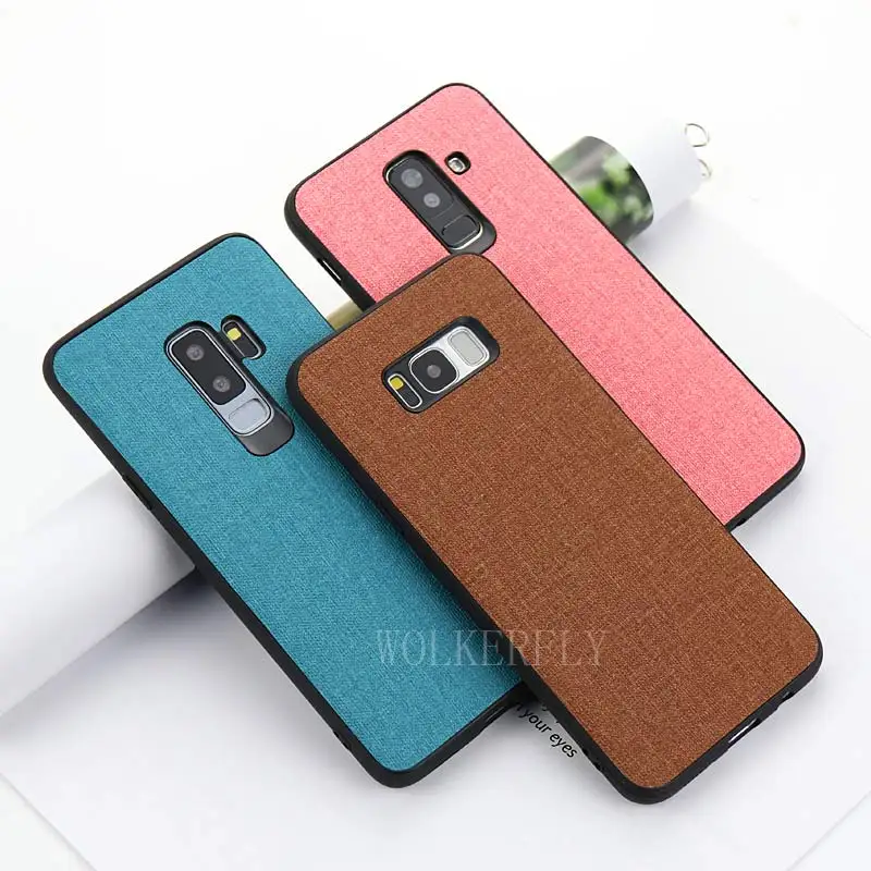 

Cloth Texture Case for Samsung galaxy A9 A6 S A8 S10 J4 J6 Plus J8 A7 2018 J3 J5 J7 2017 S7 Edge Note 8 9 S8 S9 Plus Soft Cases
