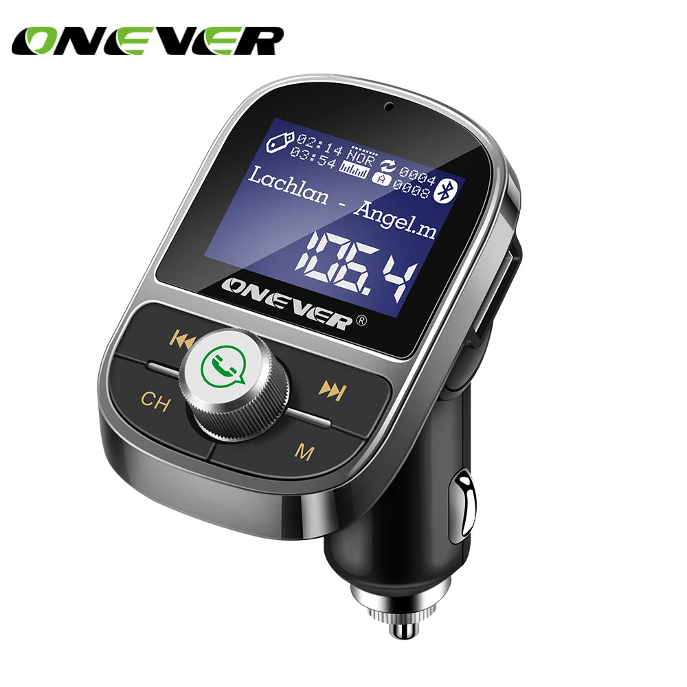 Автомобильный FM трансмиттер Onever HY29 Bluetooth 3 1 А два USB порта|FM-трансмиттеры| |