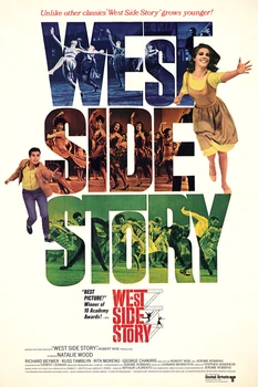 

movie posters vintage print art modern decorative art scenery posters film picture West Side Story 1961 group dance home decor