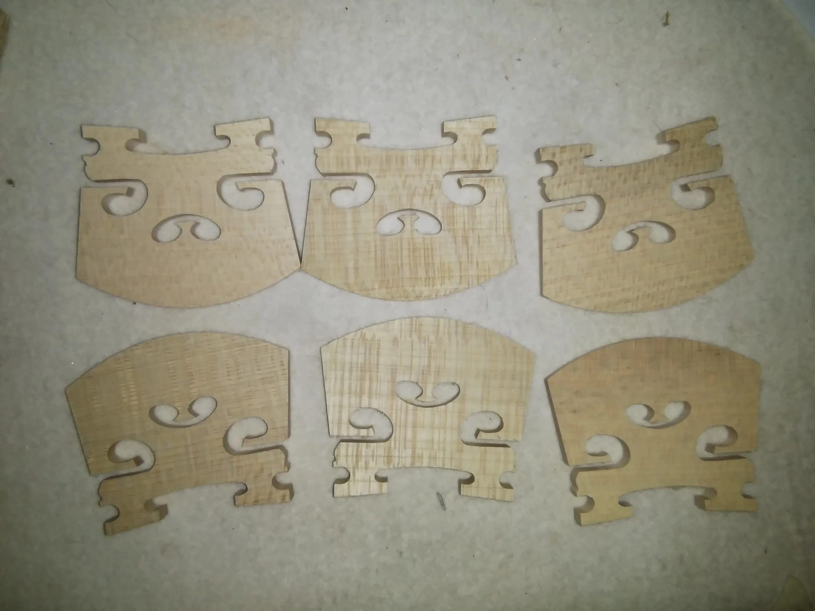

6 PCs High Quality VIOLA bridge 48mm aged maple violin parts
