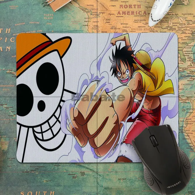 Babaite Custom Skin one piece Monkey D Luffy красивые коврик для мышки в стиле аниме Нескользящие прочные силиконовые Computermats коврик для мыши - Цвет: No LockEdge 18x22cm