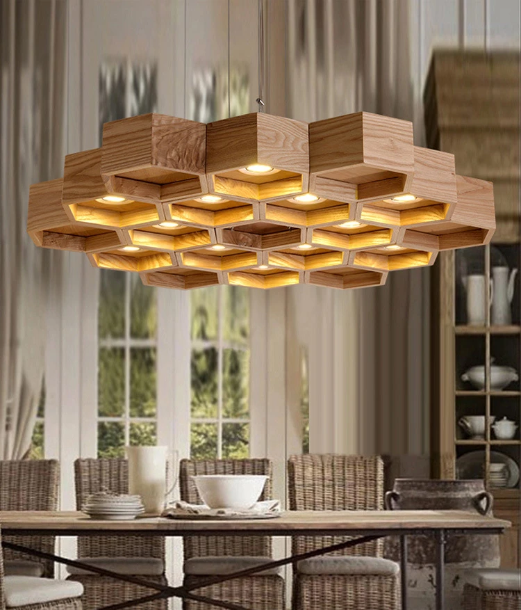 WOOD PENDANT LAMP 09